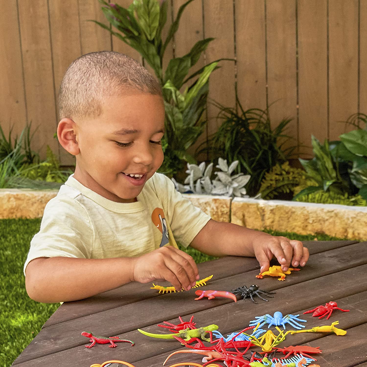 Детская садовая мебель: 4 скамьи, стол-пикник, зонт, цвет серо-синий  